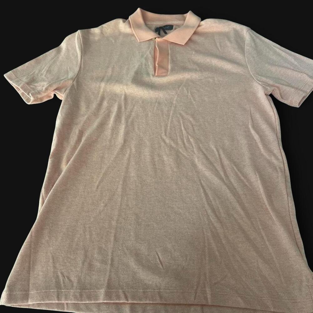 Zara mens pink polo shirt -M